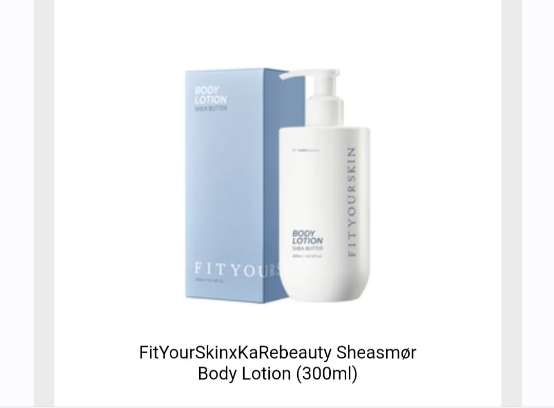 Customer photo review of FitYourSkinxKaRebeauty Sheasmør Body Lotion (300ml)