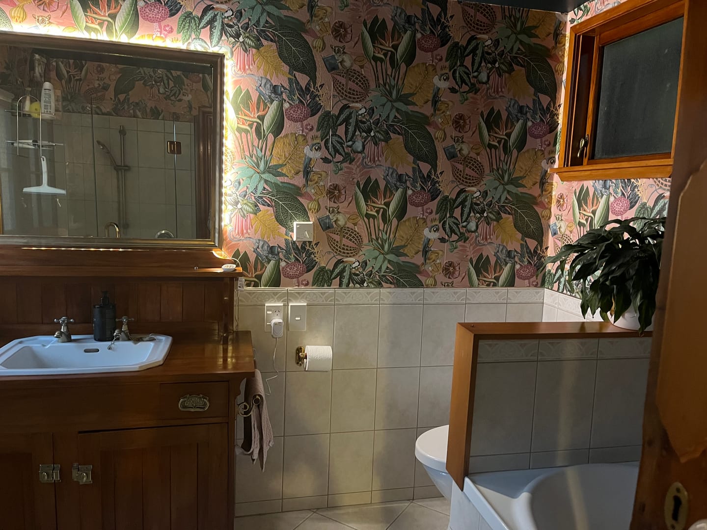 Customer photo review of Reverie Wonderland Wallpaper - Blush Pink