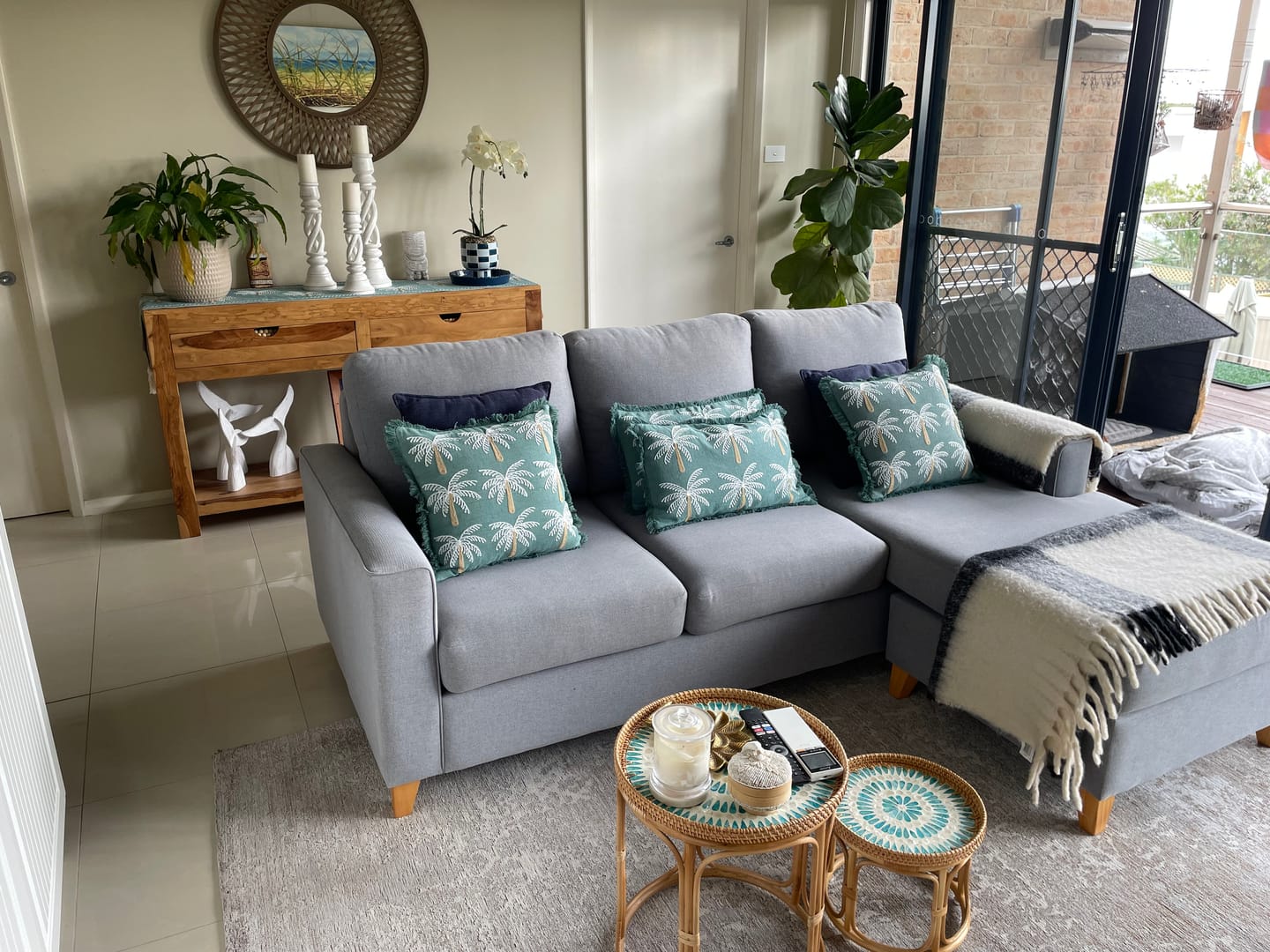 Customer photo review of Serene Rattan Table Set