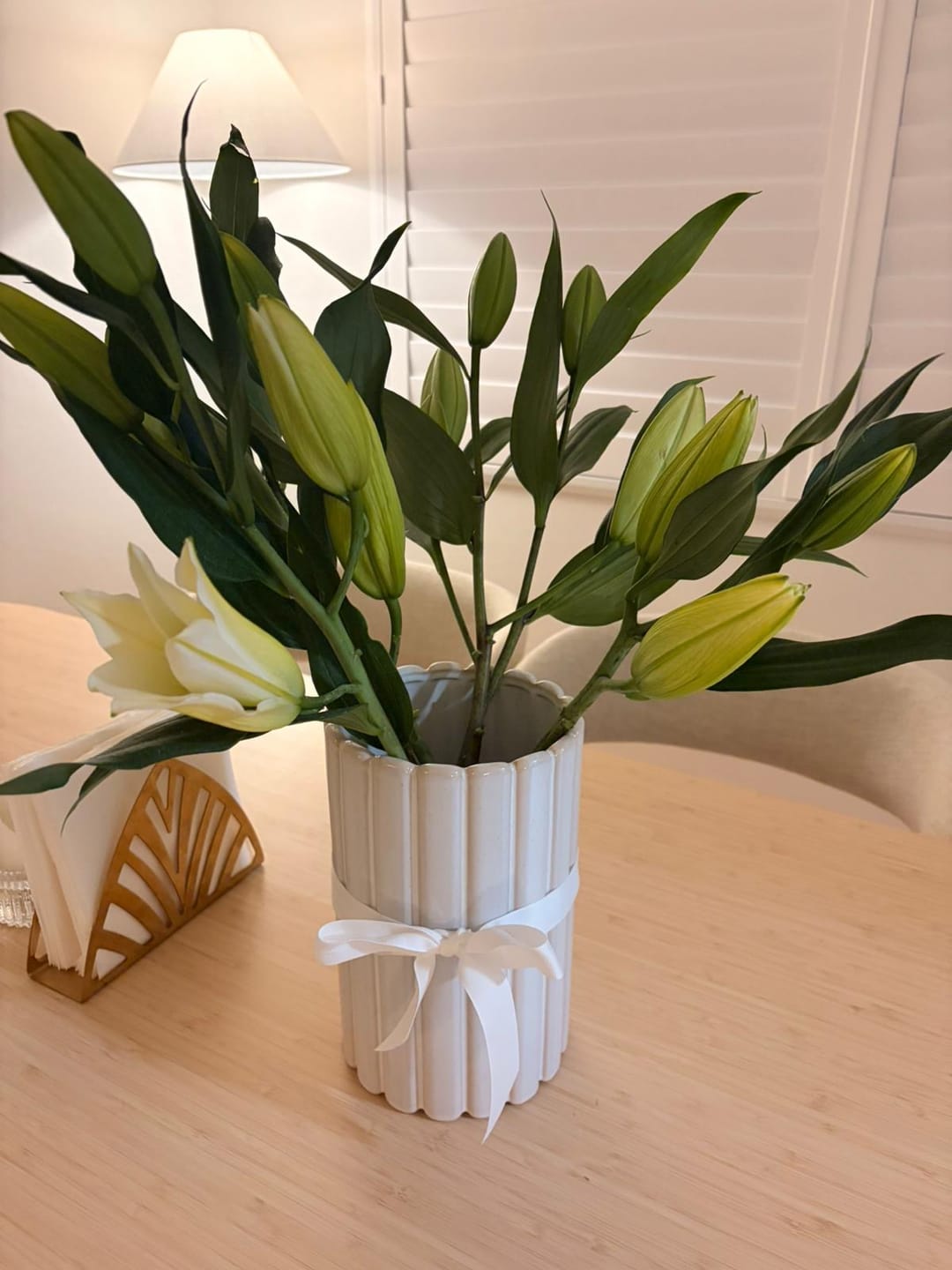 Customer photo review of White Oriental Lilies