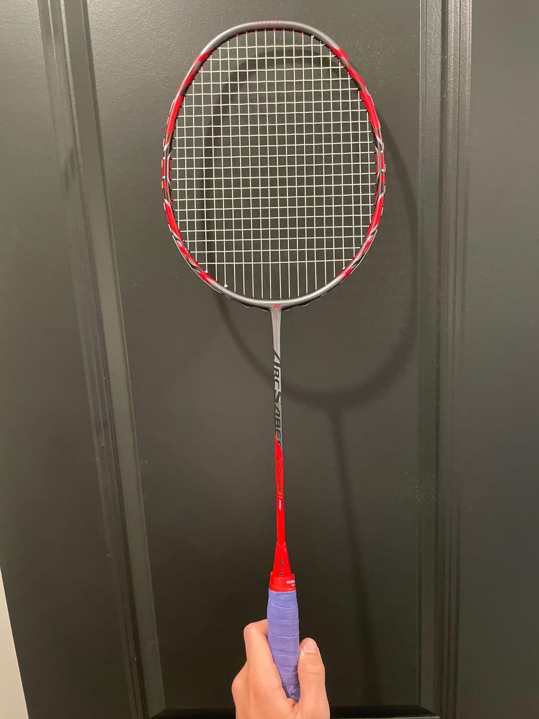 Customer photo review of Yonex Arcsaber 11 Pro Unstrung Badminton Racket [Red]