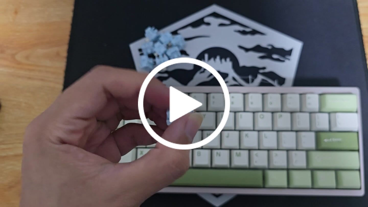 Customer video review of HMX YOGURT S LINEAR SWITCH FACTORY LUBED (10PCS)