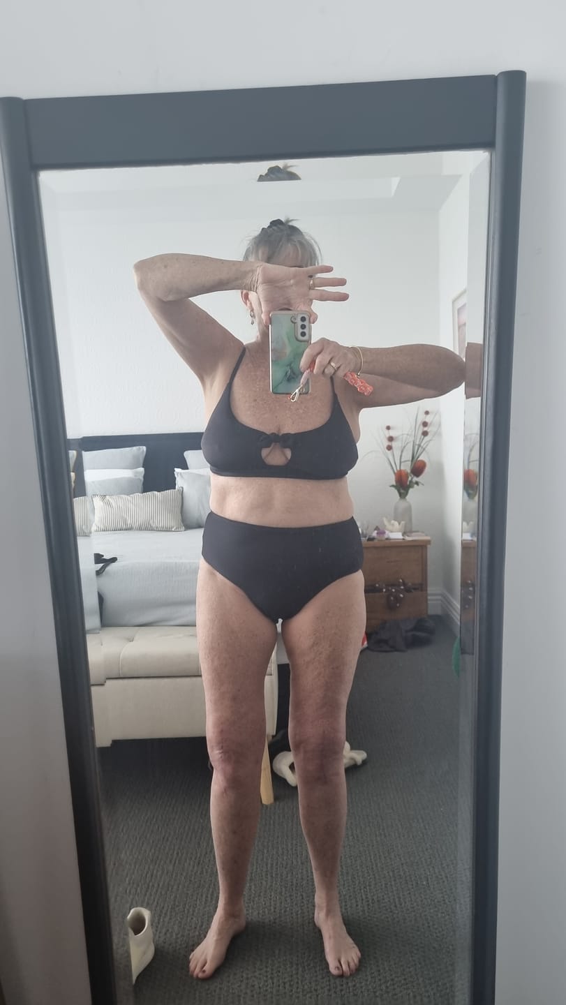 Customer photo review of Black Bikini Tie Front Top A-D (Final Sale)
