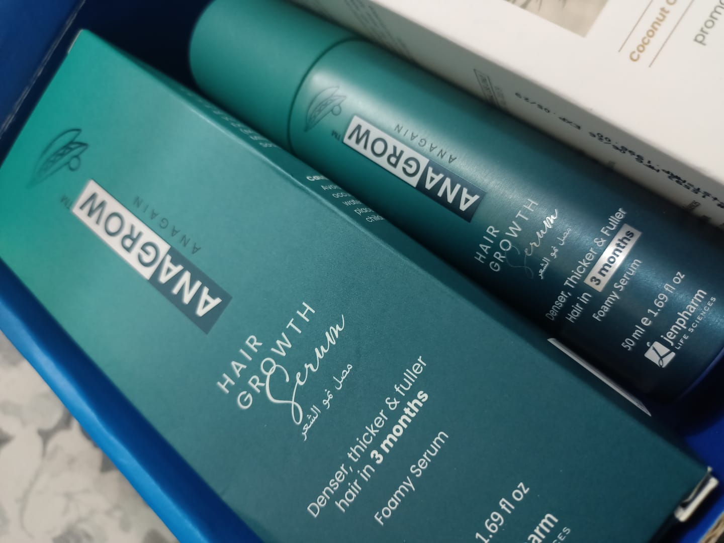 Customer photo review of Anagrow Hair Serum