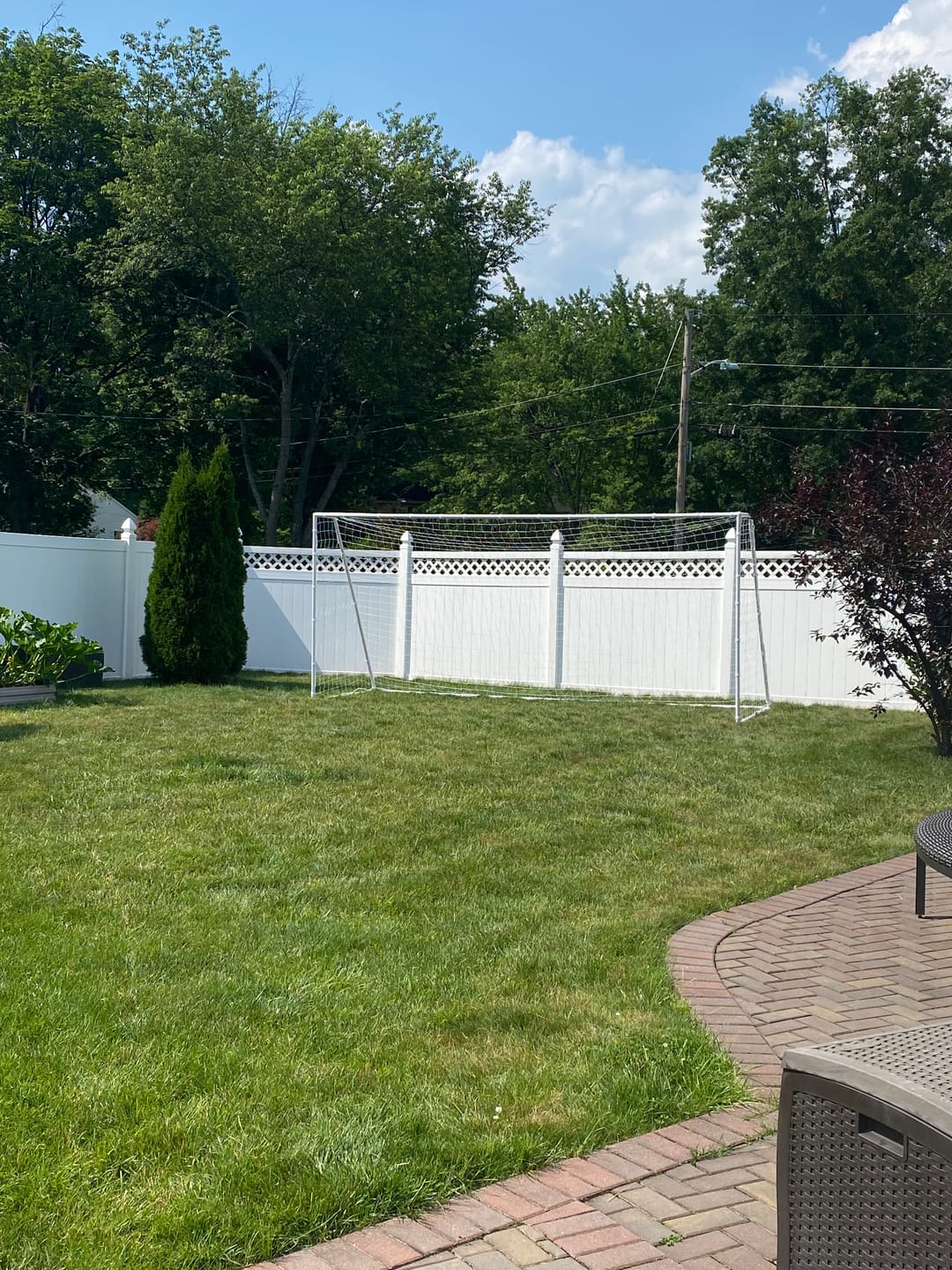 Customer photo review of MERSCO 16×7FT Soccer Goal – Backyard Training, World Cup Style, Kids & Adults