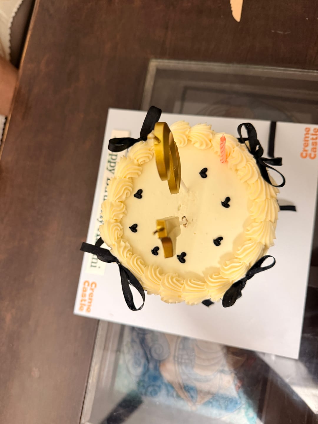 Customer photo review of Ribbon Heartful Cake