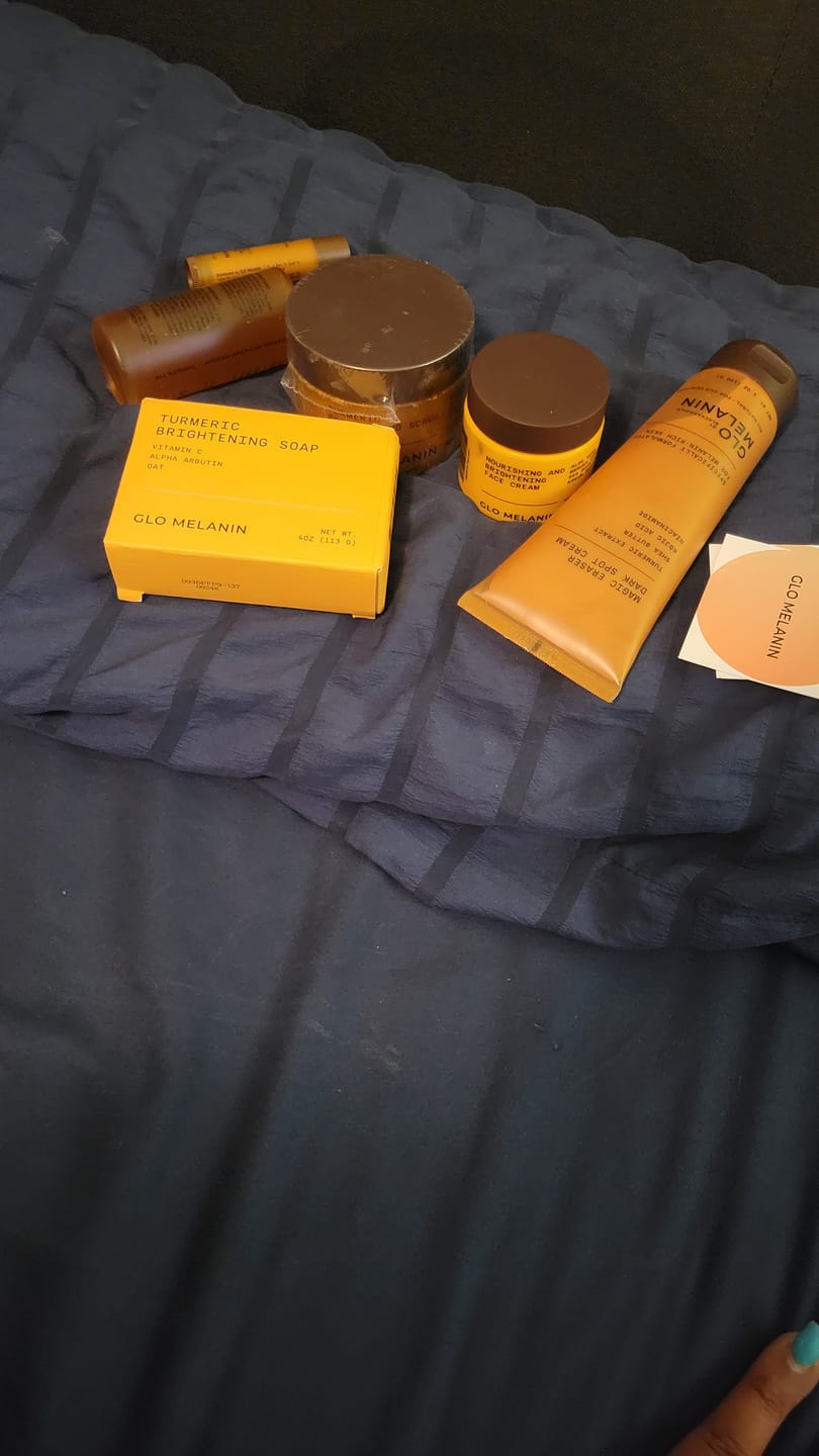 Customer photo review of Melanin Skin Bundle