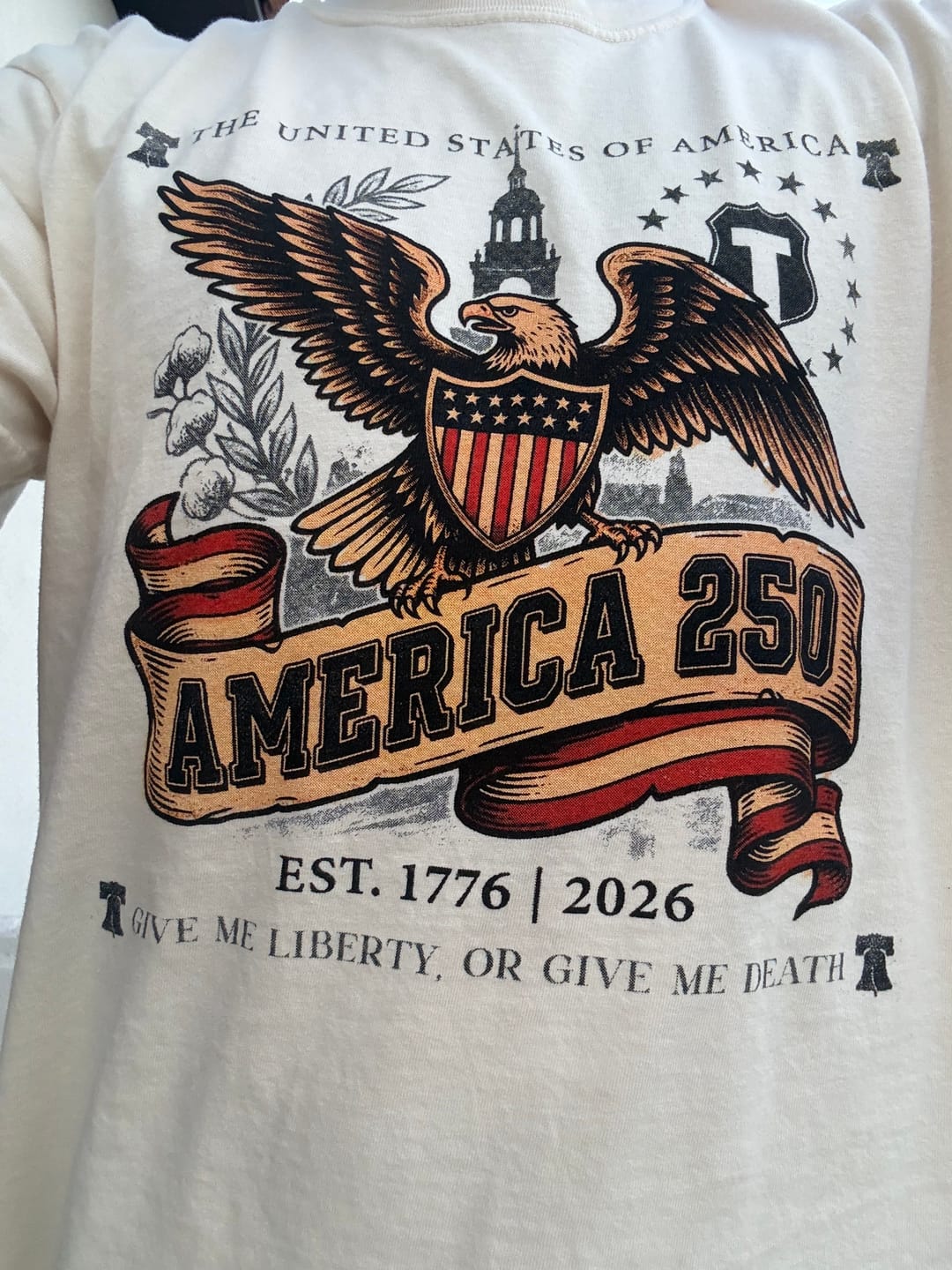 Customer photo review of American T-shirt