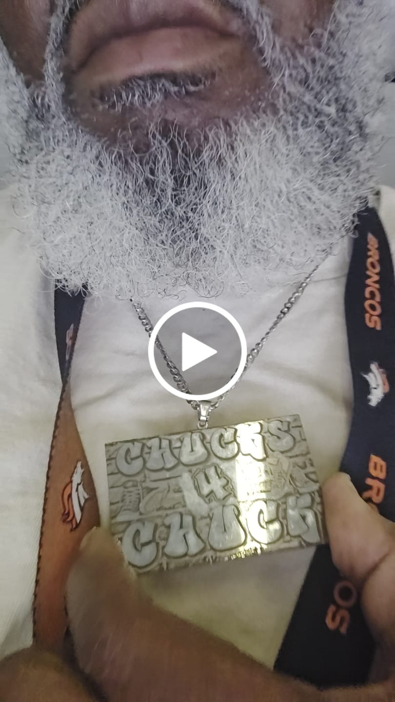 Customer video review of Custom Logo Engraved Photo Pendant Necklace