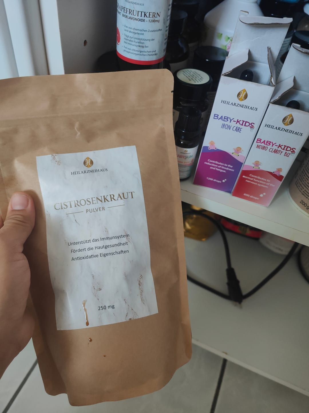 Customer photo review of Cistrosenkraut Pulver 250g