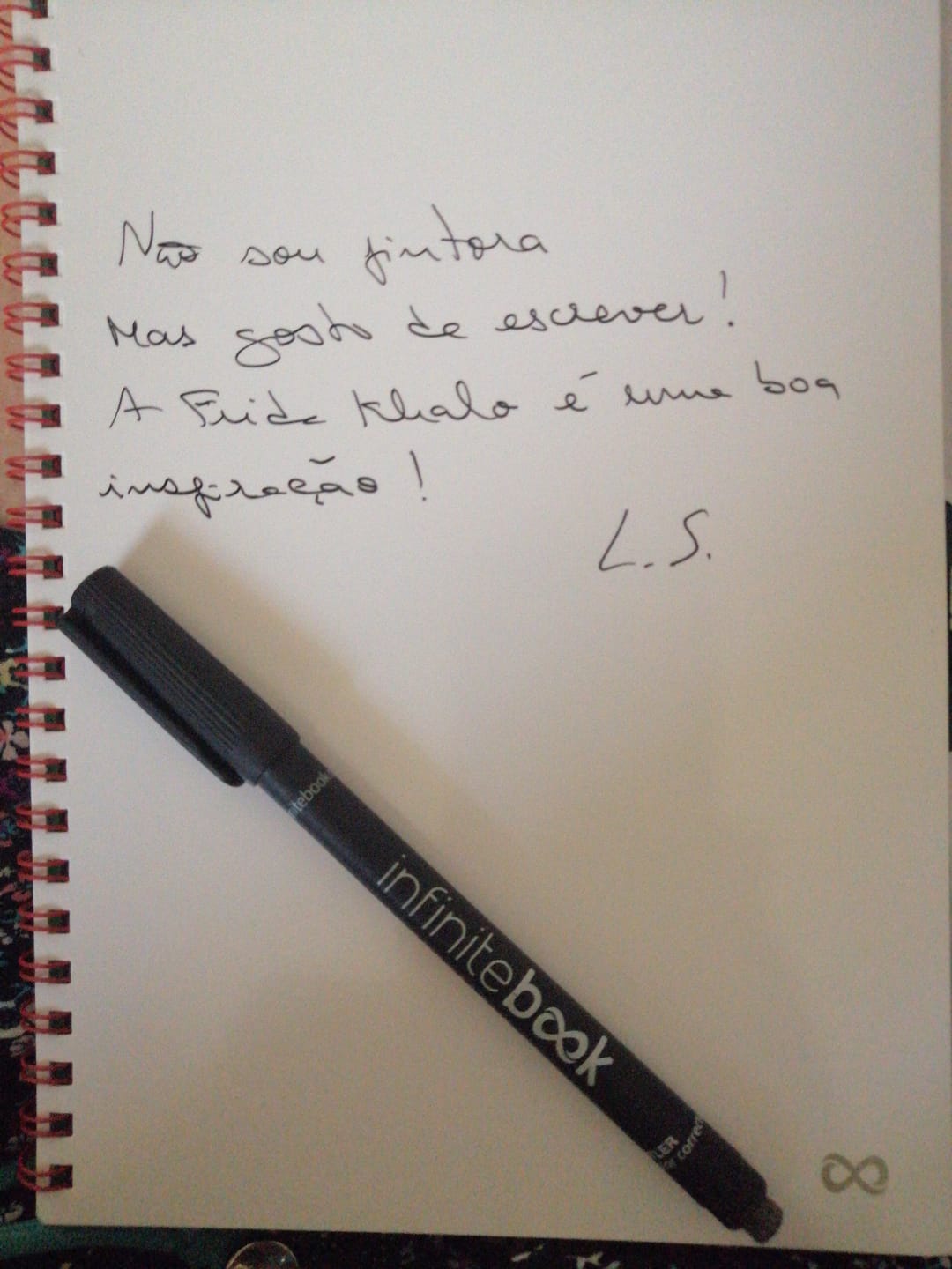 Customer photo review of Infinitebook Frida Kahlo A5