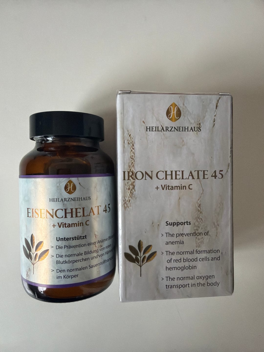 Customer photo review of Eisen 45mg + Vitamin C hochdosiert Kapseln