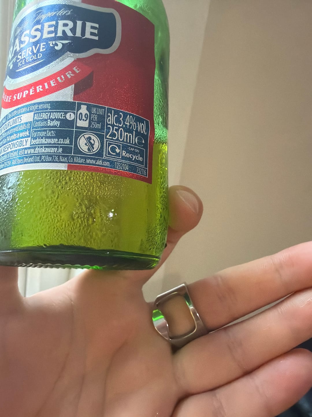 Customer photo review of Bottle Opener Ring