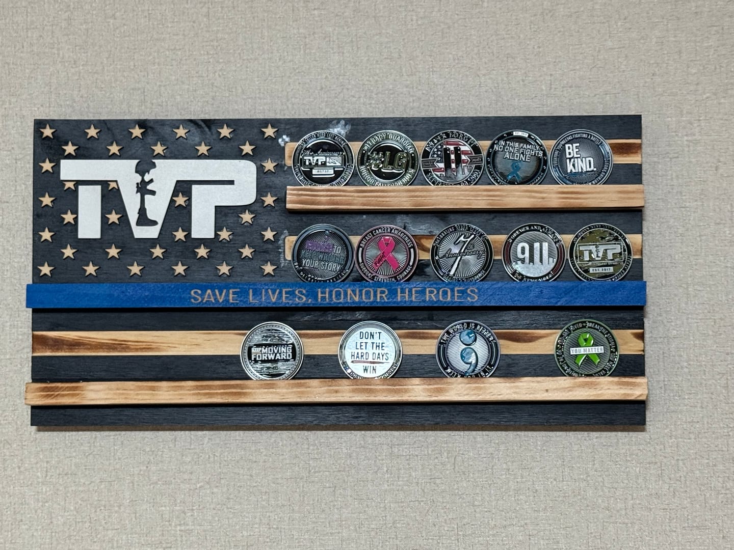 Customer photo review of Mental Health Awareness - Challenge Coin