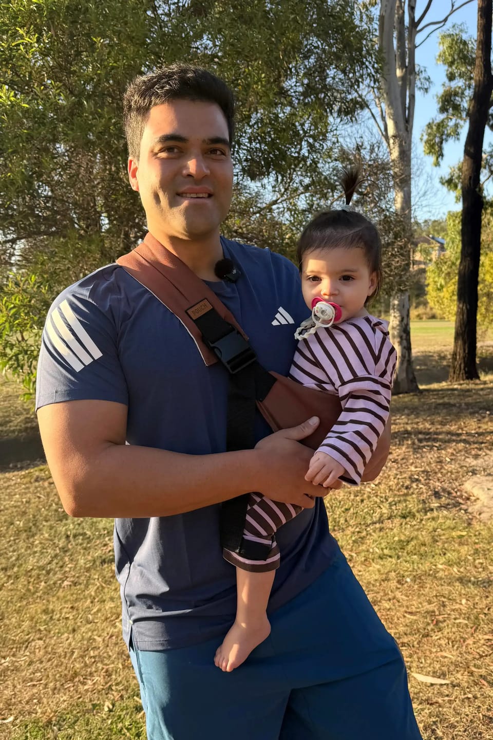 Customer photo review of POUCH™ TODDLER CARRIER