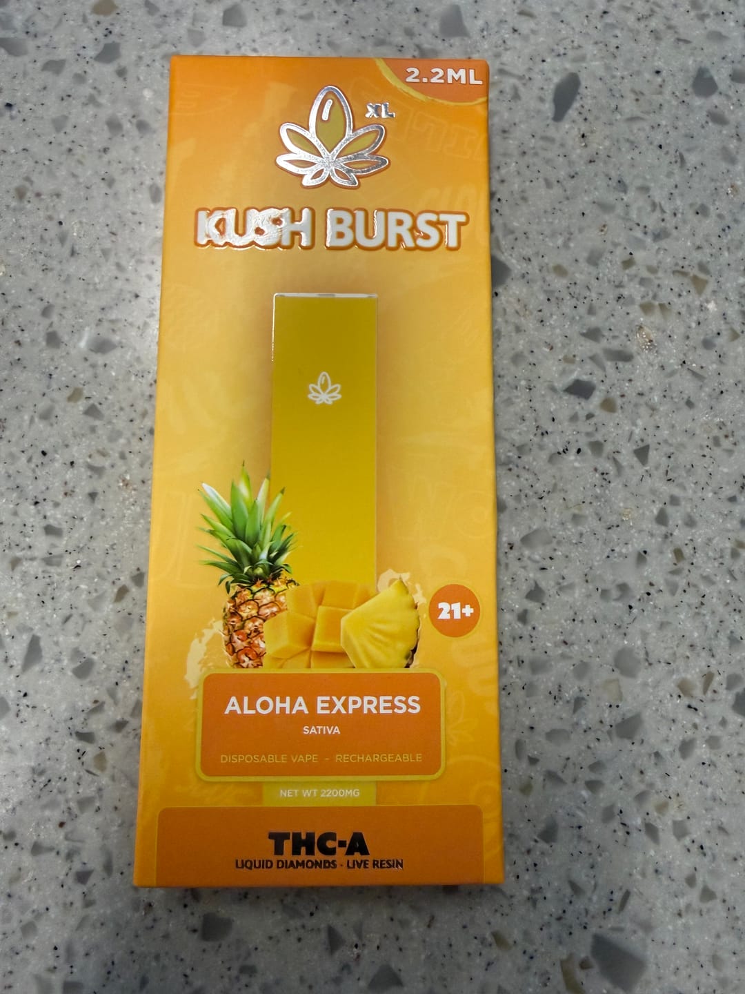 Customer photo review of Kush Burst - 2G THCa Aloha Express (Sativa)