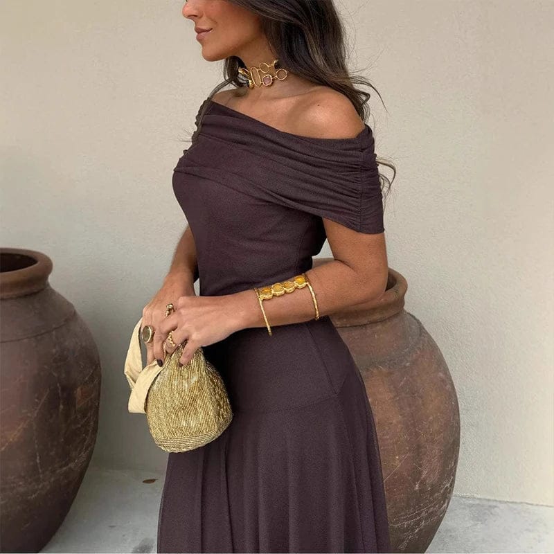 Customer photo review of Clarice Mesh Maxi Dress