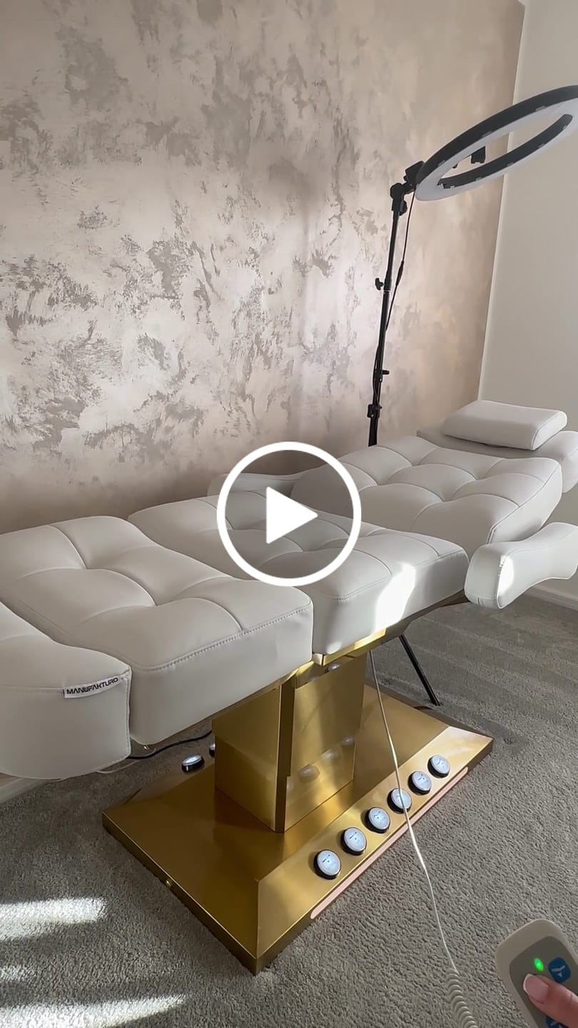 Customer video review of Orielle Version B Luxury Electric Beauty Bed with Dual Controls Stone Taupe