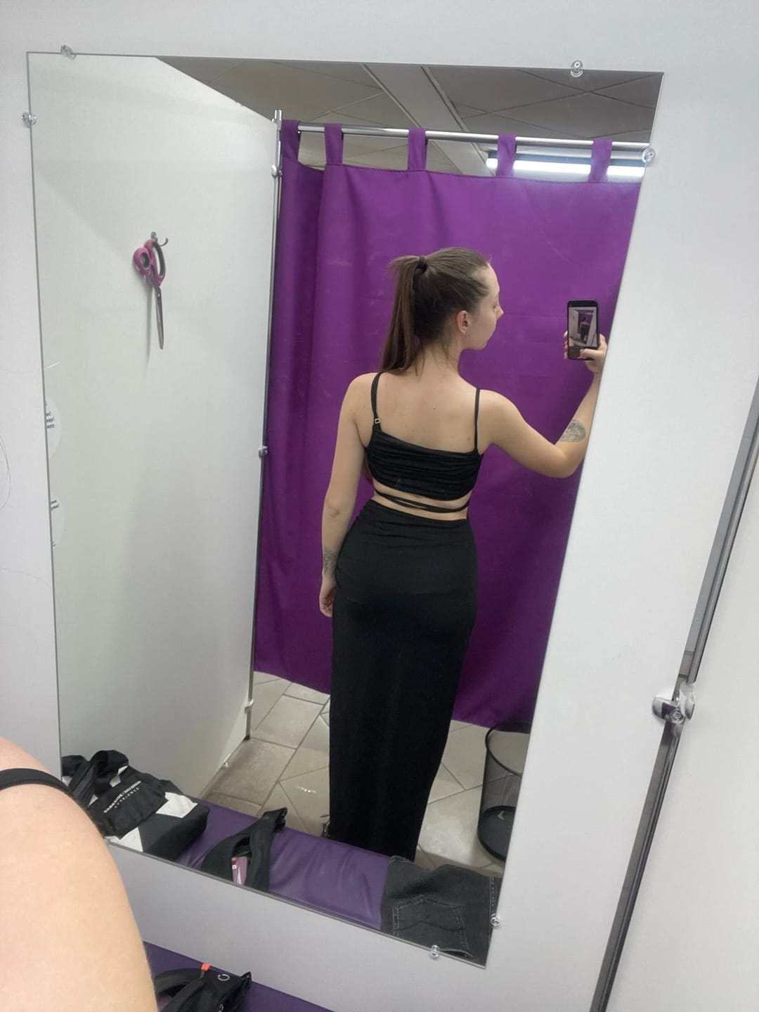 Customer photo review of Beatrice Ruched Cut-out Waist Maxi Dress
