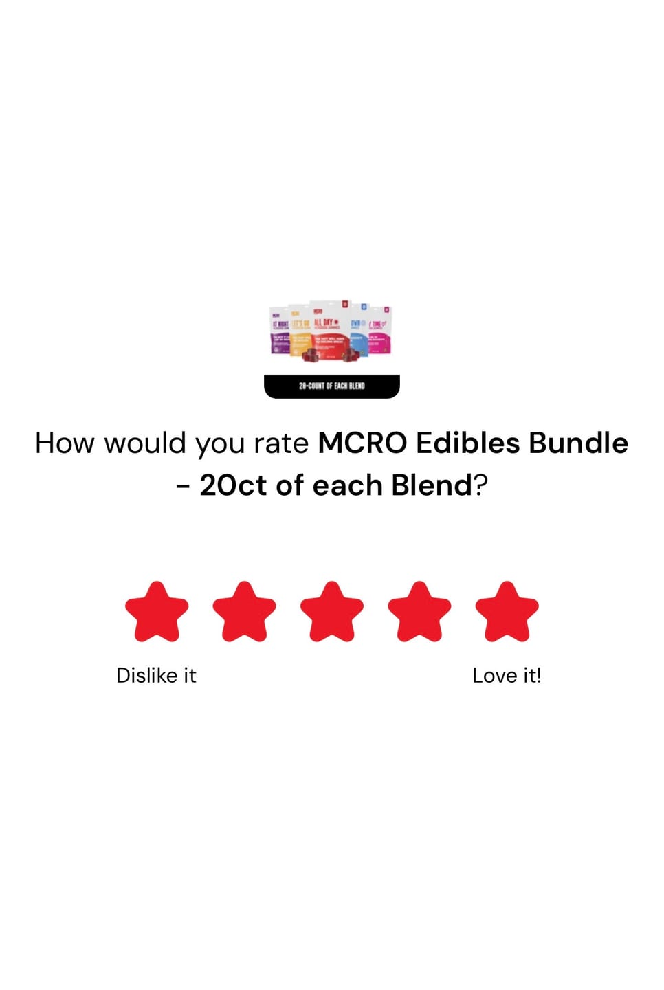 Customer photo review of MCRO Edibles Bundle - 20ct of each Blend