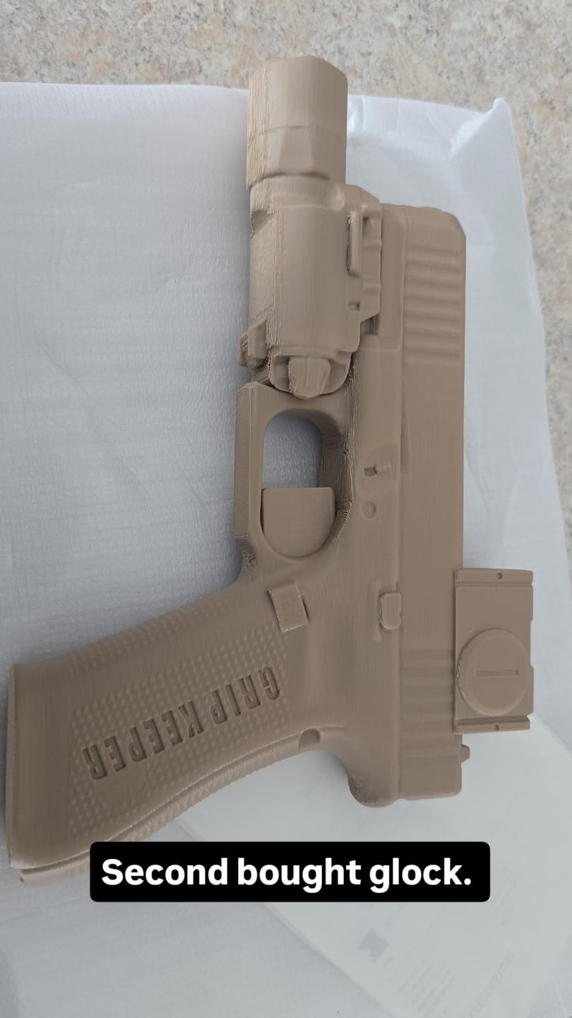 Customer photo review of Add 3D Printed Weapon Light (Non-Removable)