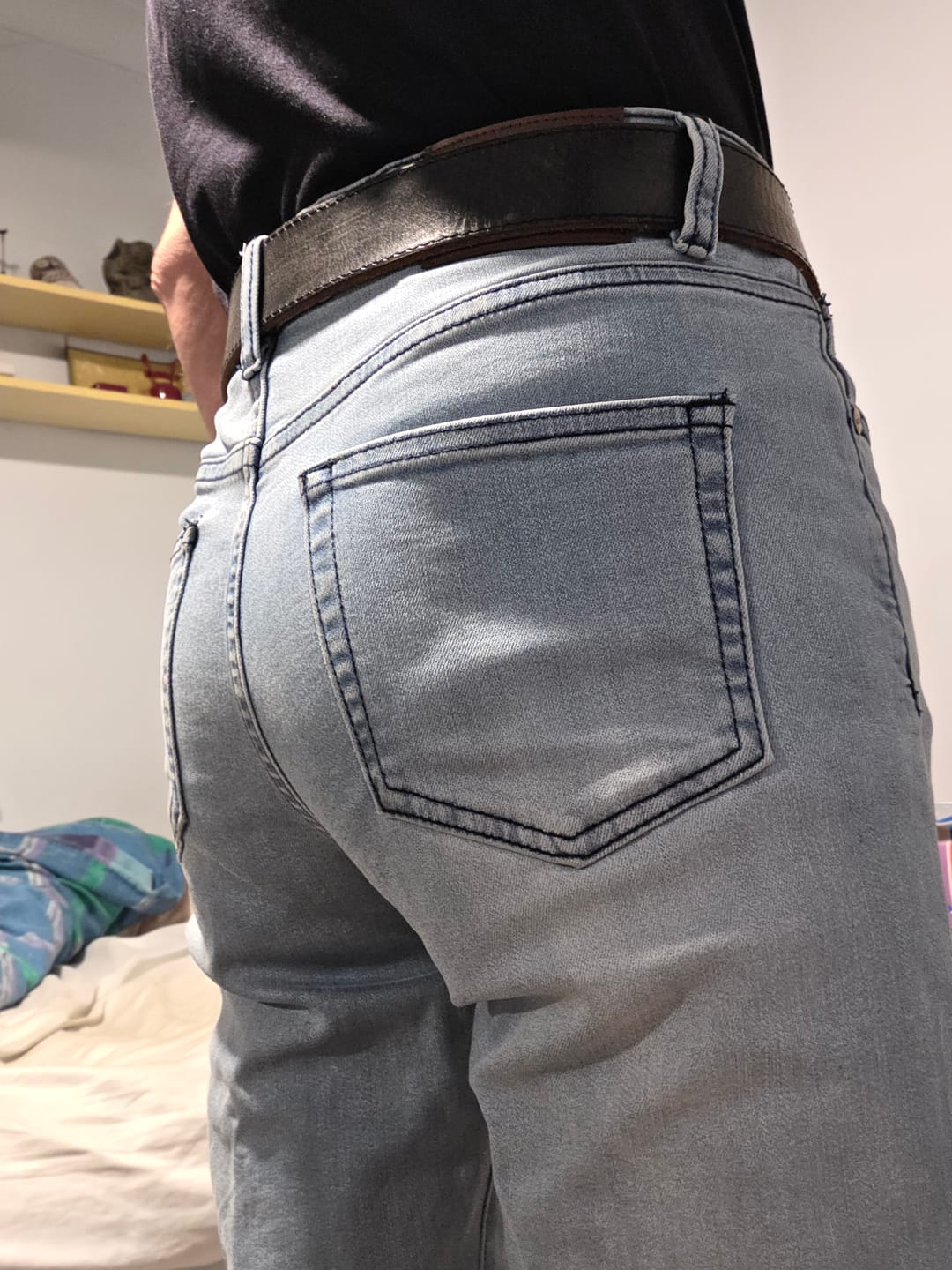 Customer photo review of Active Tapered Slim Fit Jeans - Ice