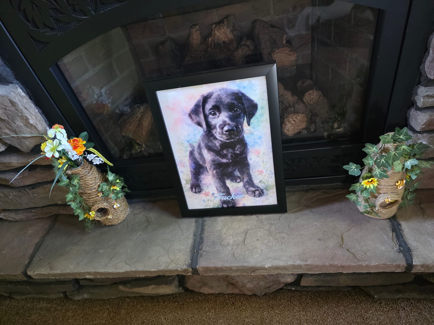 Customer photo review of Watercolor - Personalized Poster