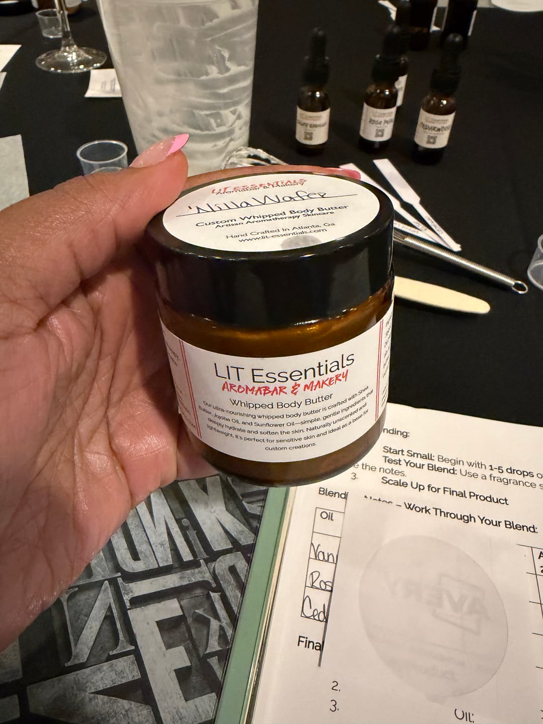 Customer photo review of Custom Whipped Body Butter