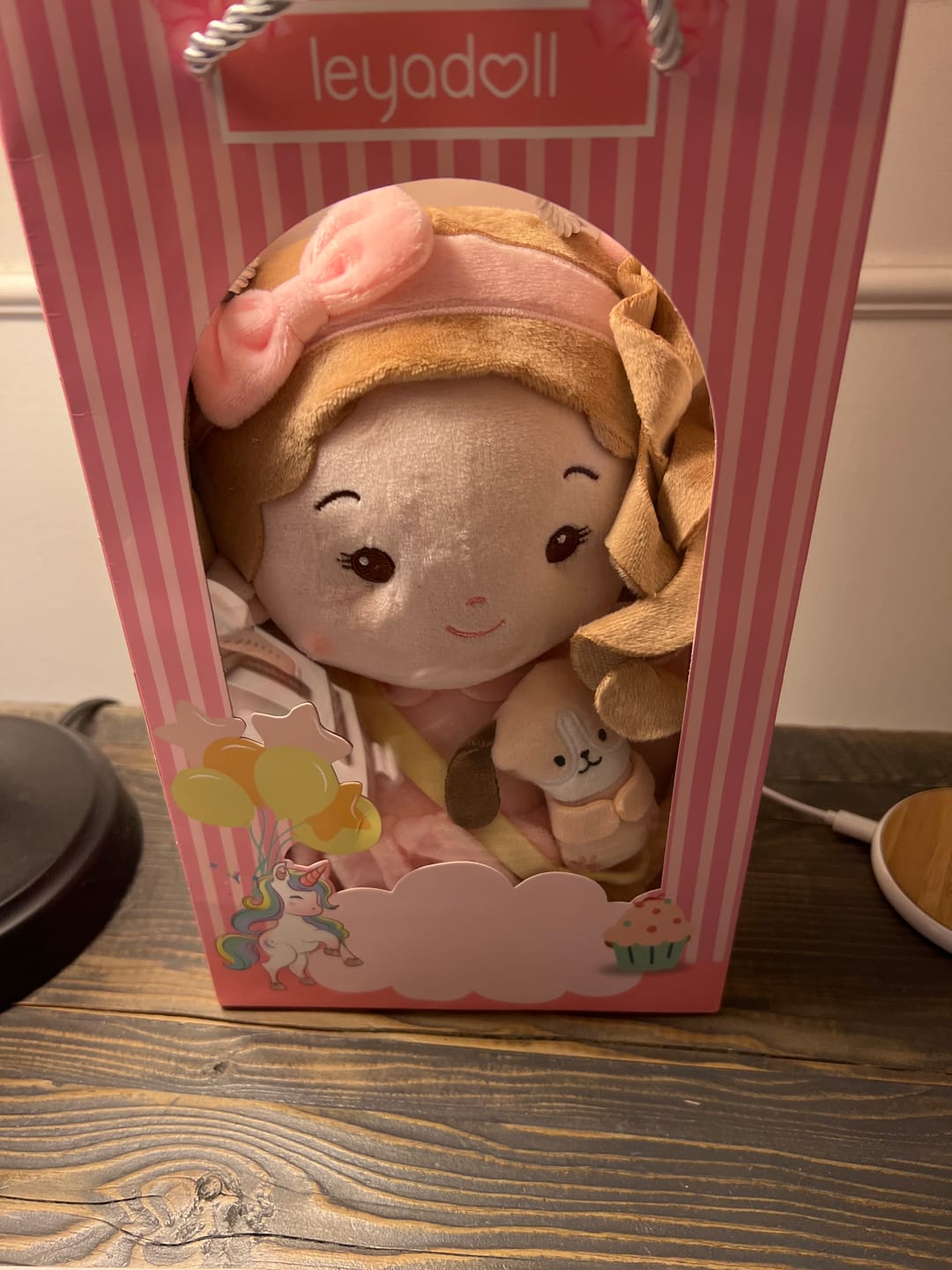 Customer photo review of Leyadoll Soft Plush Personalized Leya Doll, My First Baby Doll