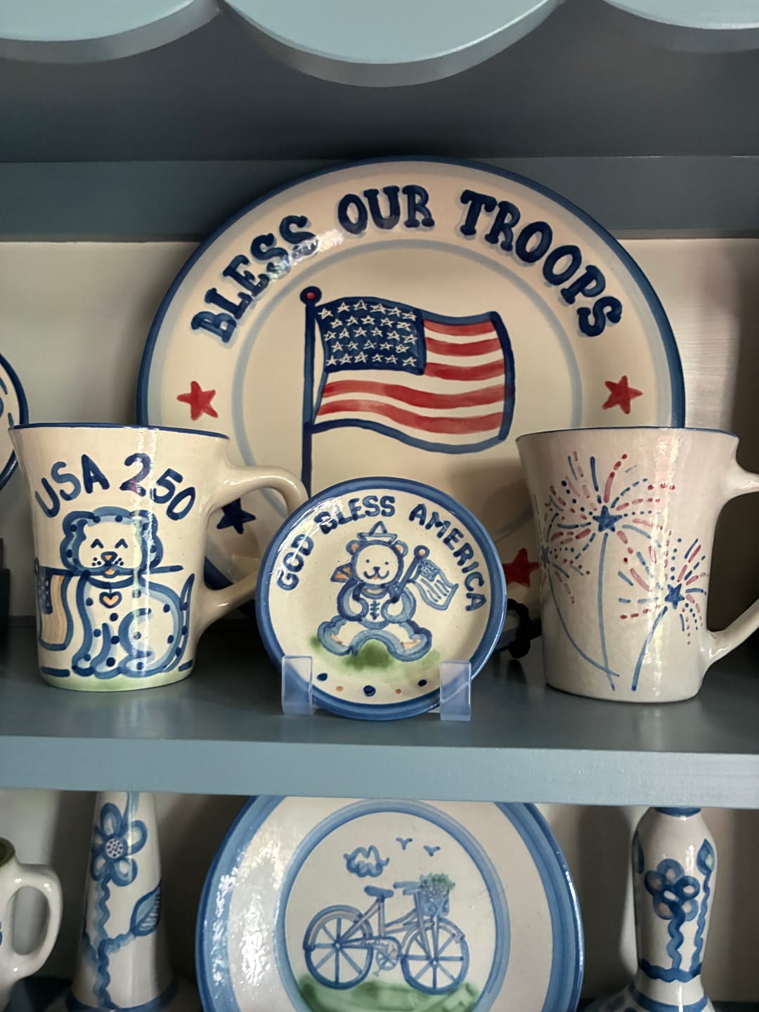 Customer photo review of "Bless our Troops" Serving Plate
