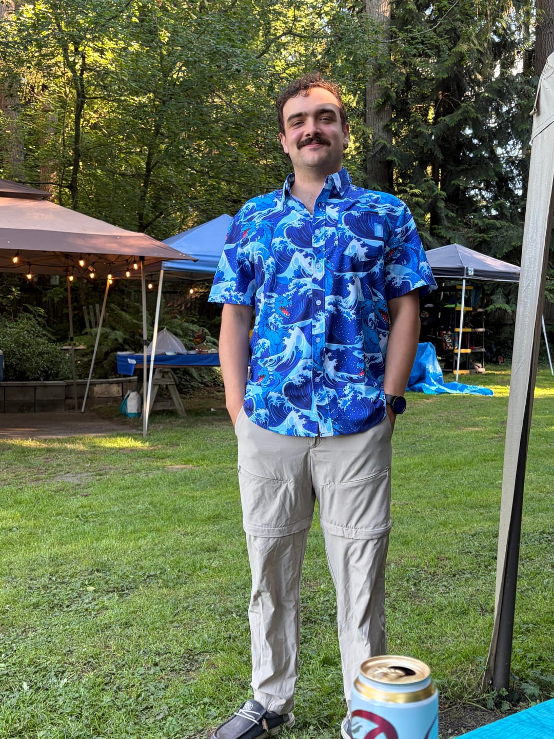 Customer photo review of 21 Pineapples "Drink Up" Button Up