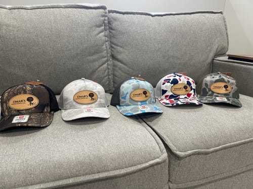 Customer photo review of Richardson 115 Custom Leather Patch Hats