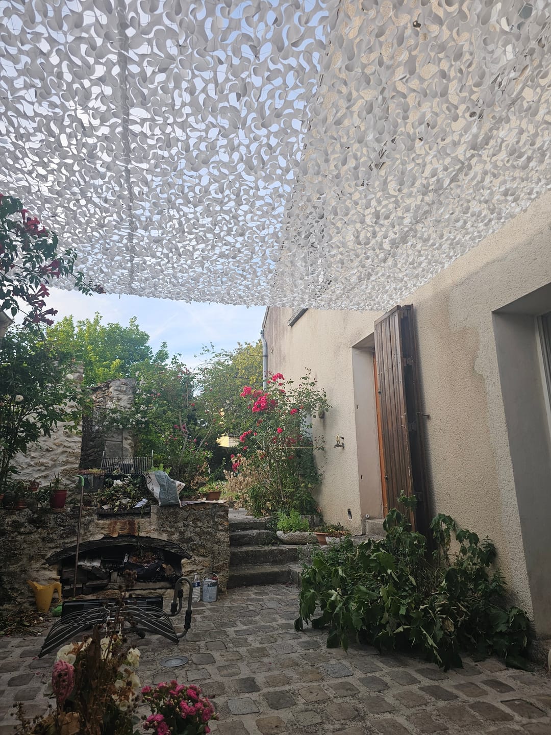 Customer photo review of Filet de camouflage renforcé câble acier