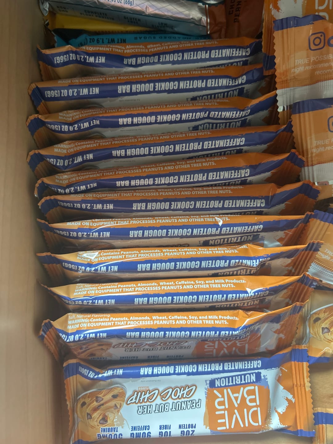 Customer photo review of CLEARANCE Peanut But Her Chocolate Chip - 5 bars