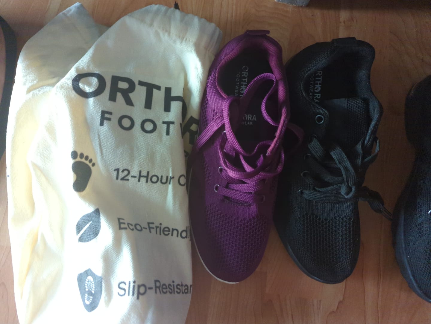 Customer photo review of Orthora™ Pro — 12-Hour Shift Shoes for All-Day Foot, Knee & Back Pain Relief