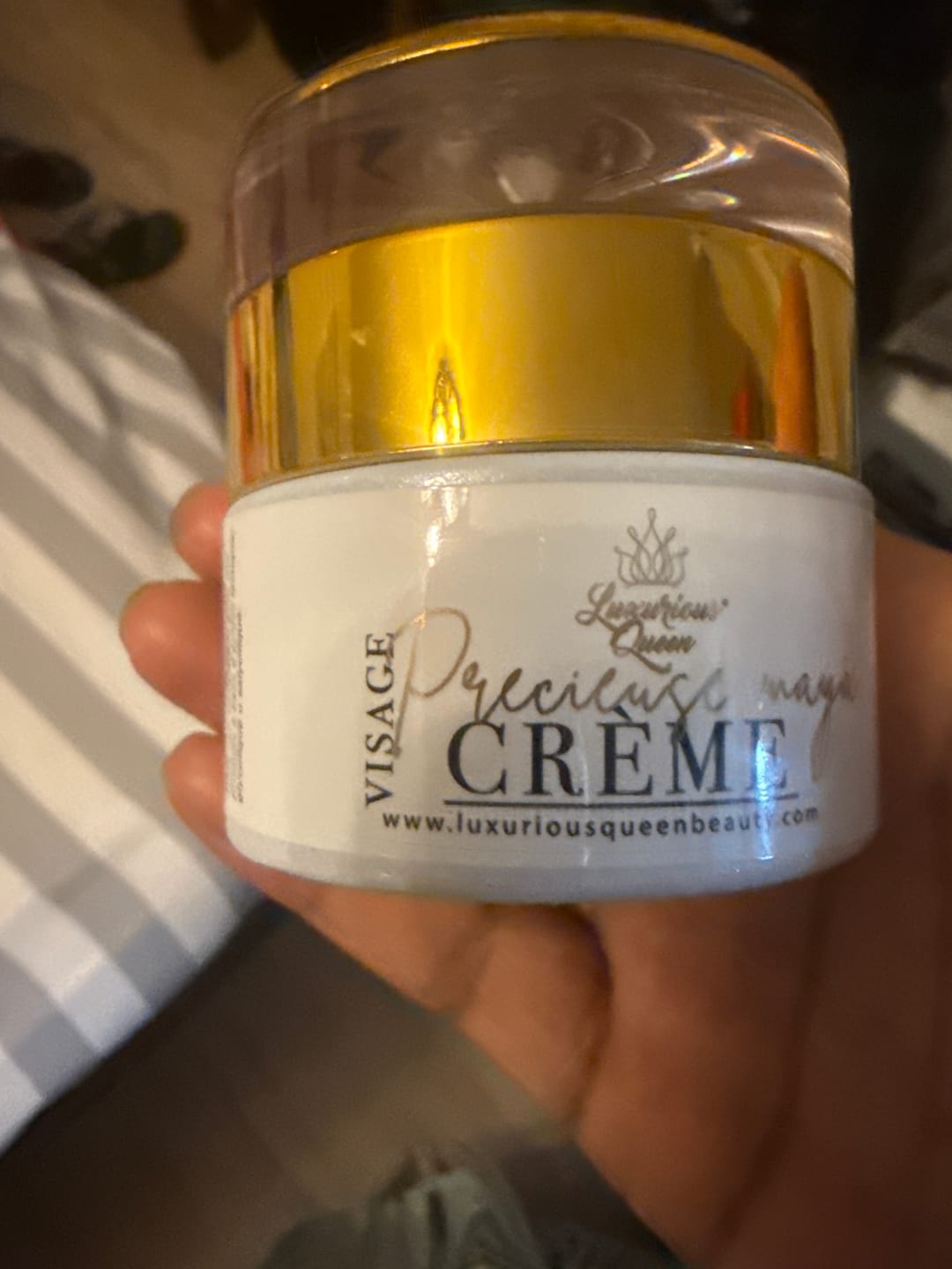 Customer photo review of Crème visage PRECIEUSE MAYA