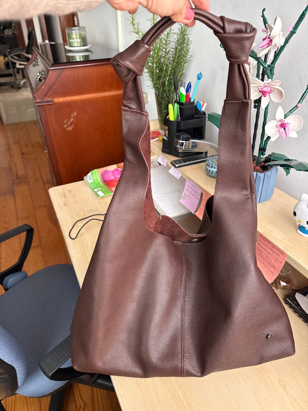 Customer photo review of Bolso Hobo Mod Inglaterra  *Café Chocolate *