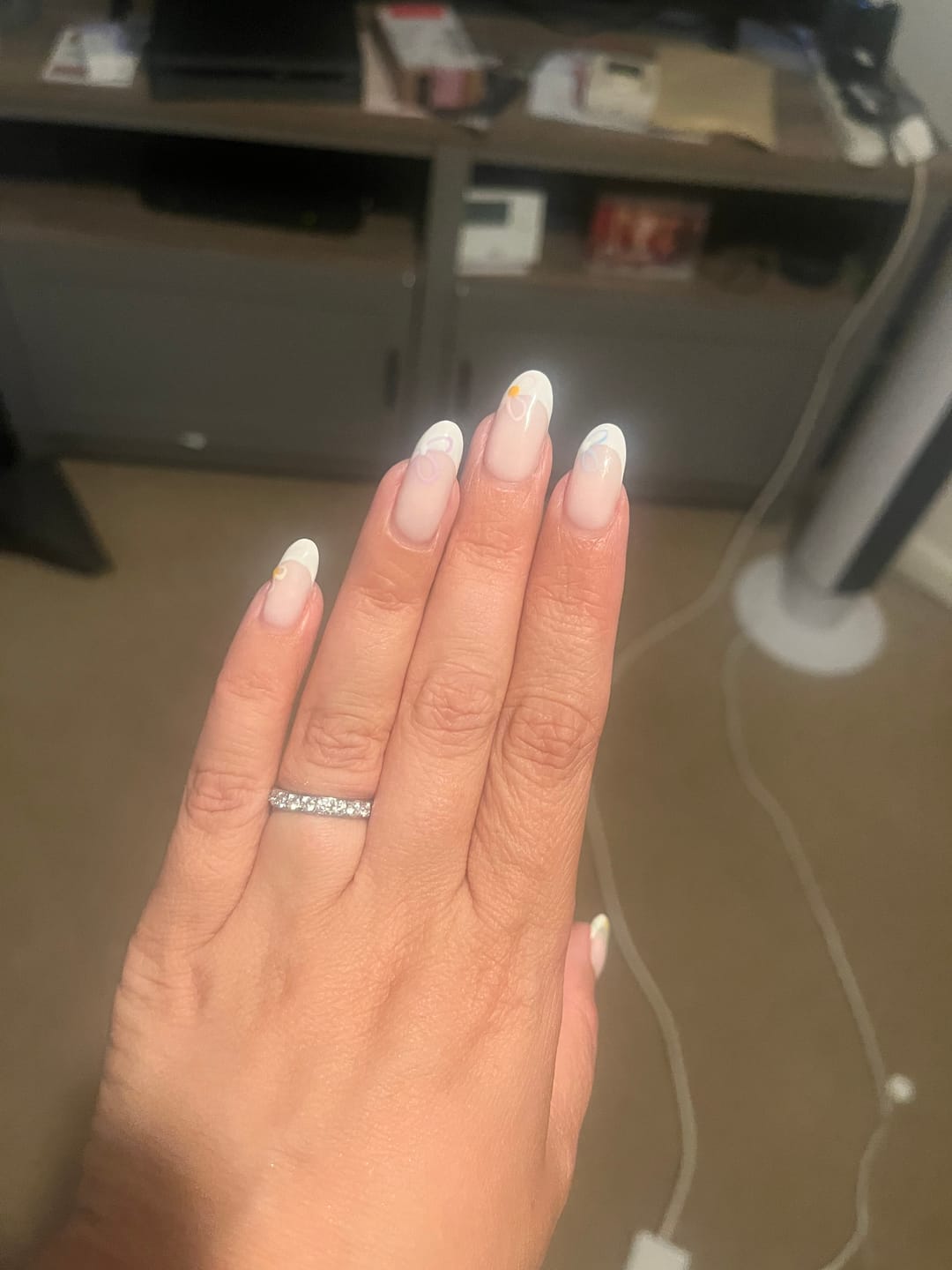 Customer photo review of White Gold 3mm Full Glitz Ring