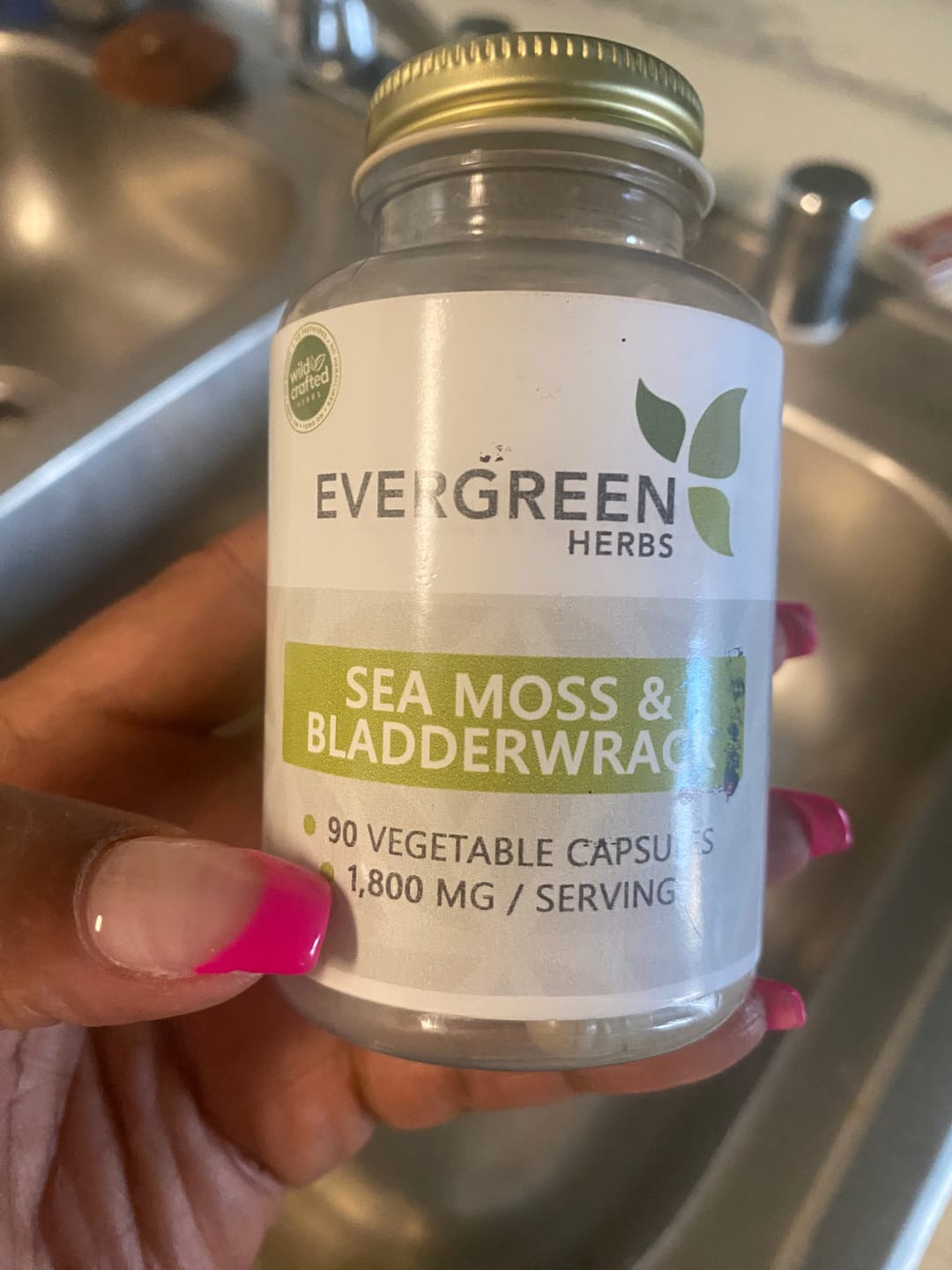 Customer photo review of Sea Moss & Bladderwrack Capsules - 90 Capsules (600 mg each)