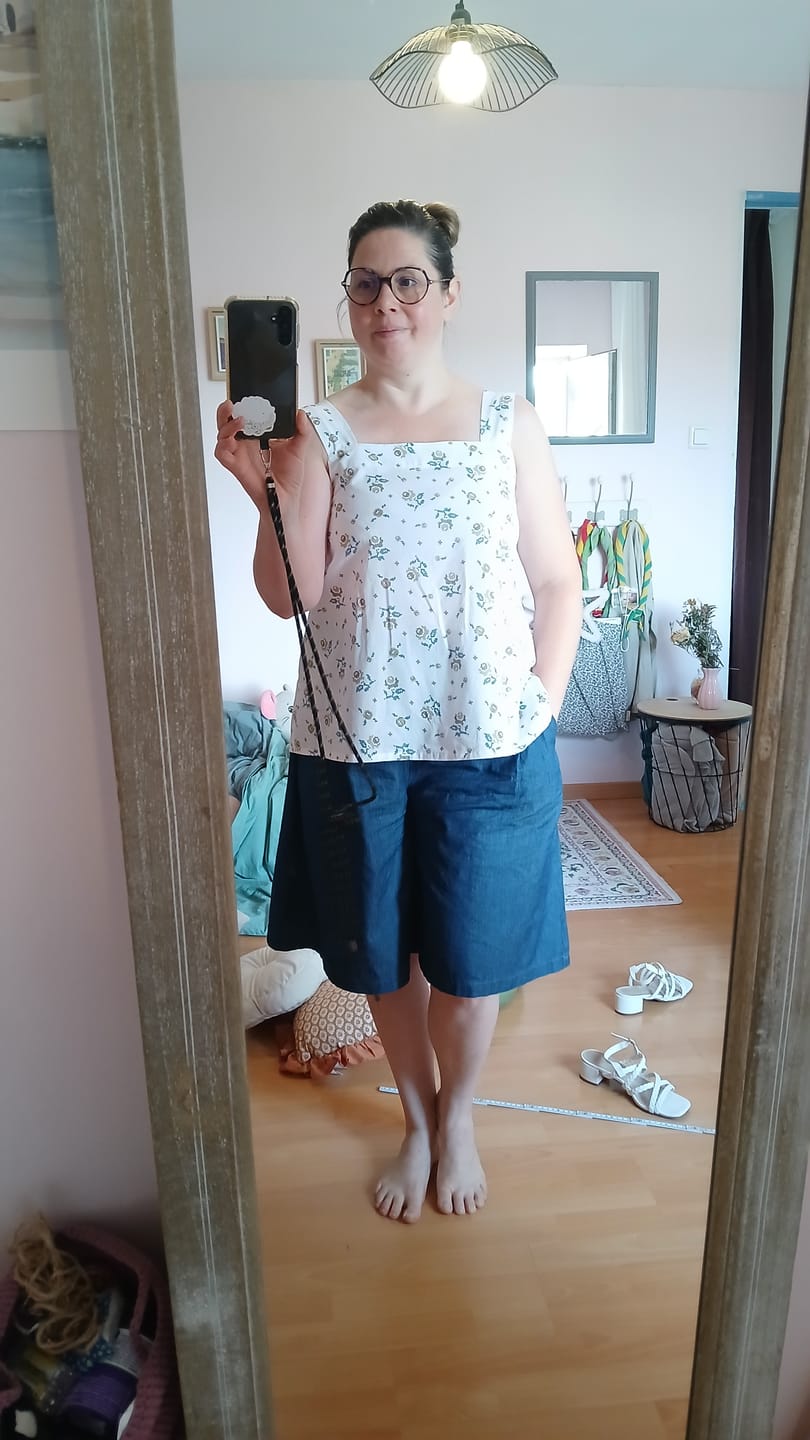 Customer photo review of Blouse Florence – Coton Herbier brodé