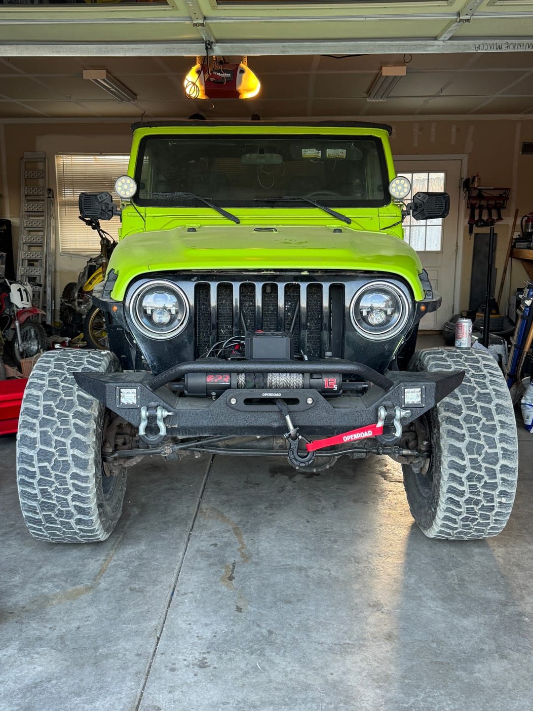 Customer photo review of OPENROAD 13,500lbs electric winch with Synthetic Rope - Panther Series 3S