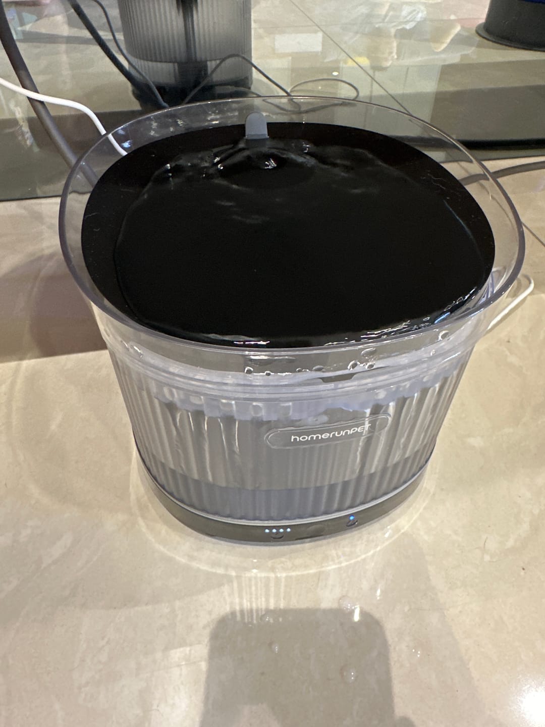 Customer photo review of 霍曼寵物雙無線飲水機(黑白雙色)