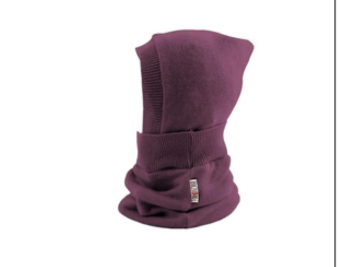 Customer photo review of Upcycling Kaschmir Kapuzenschal Rot