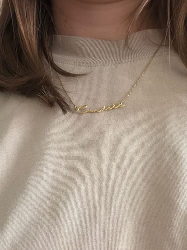 Customer photo review of Collar My Name - Personalizado