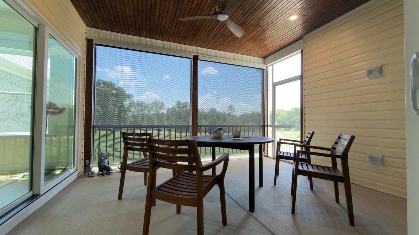 Customer photo review of Bringnox Motorized Outdoor Shades 5% Openness