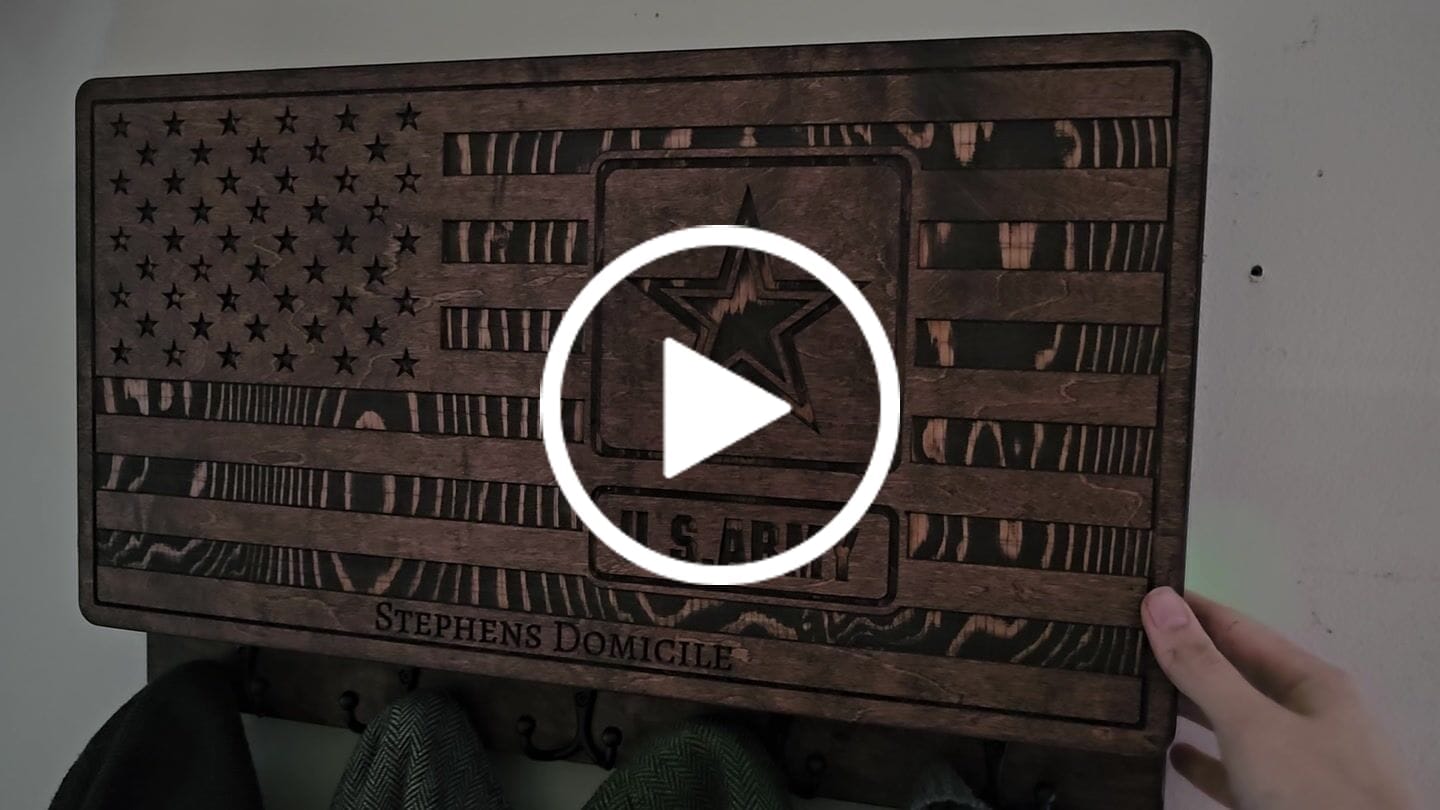 Customer video review of PERSONALIZABLE ARMY