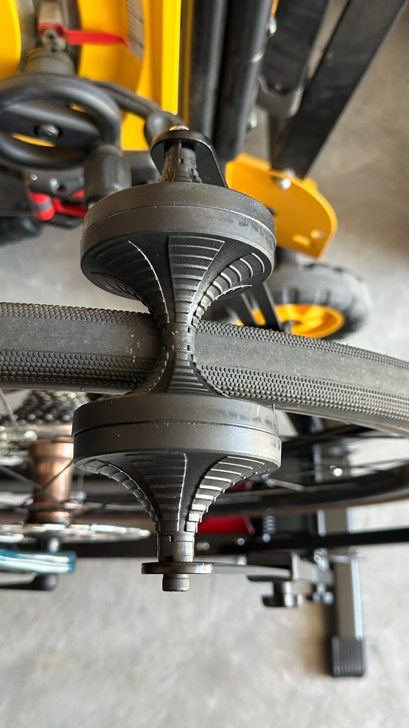 Customer photo review of Foldable Carbon Steel Bike Stand