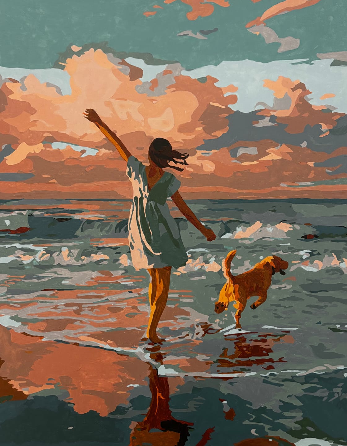Customer photo review of Waves of Joy | Paint by Number