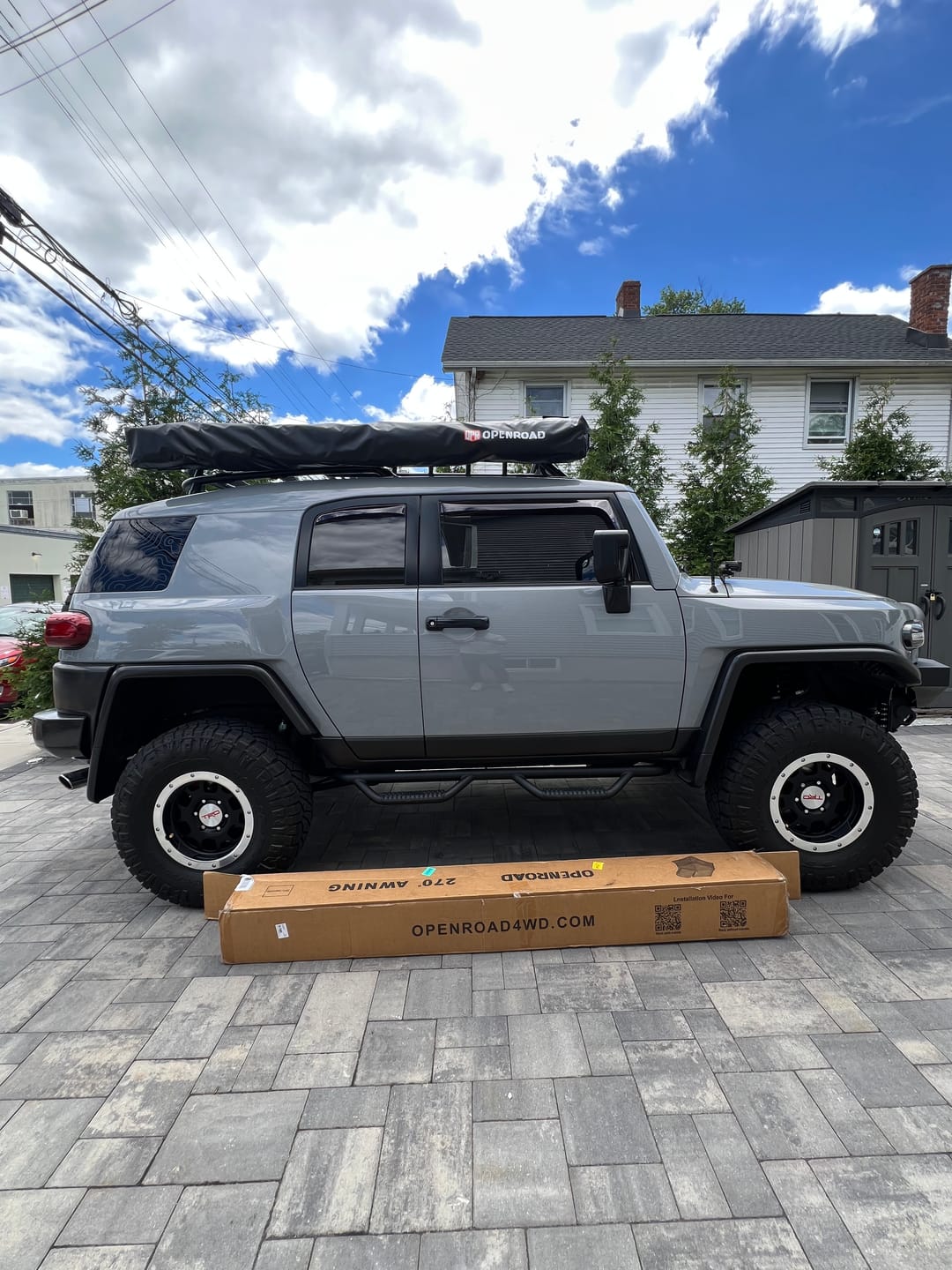 Customer photo review of OPENROAD 270 Free Standing Awning for Camping-Trail Series