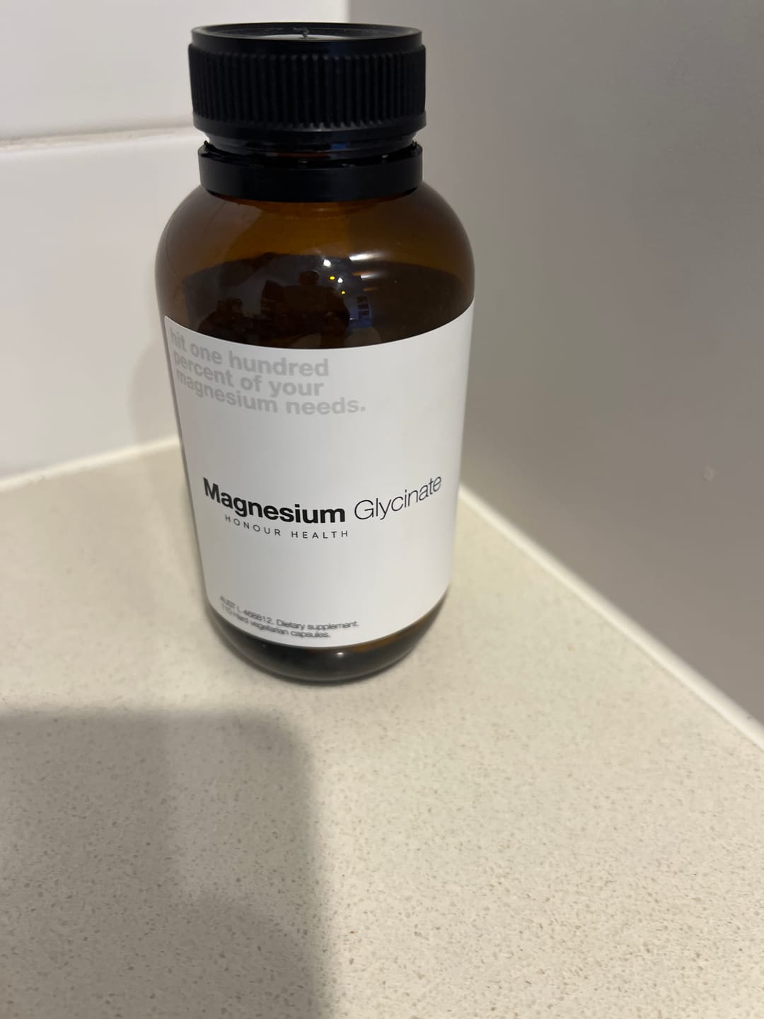 Customer photo review of Magnesium Glycinate (Pure & Unbuffered) - 110 Capsules